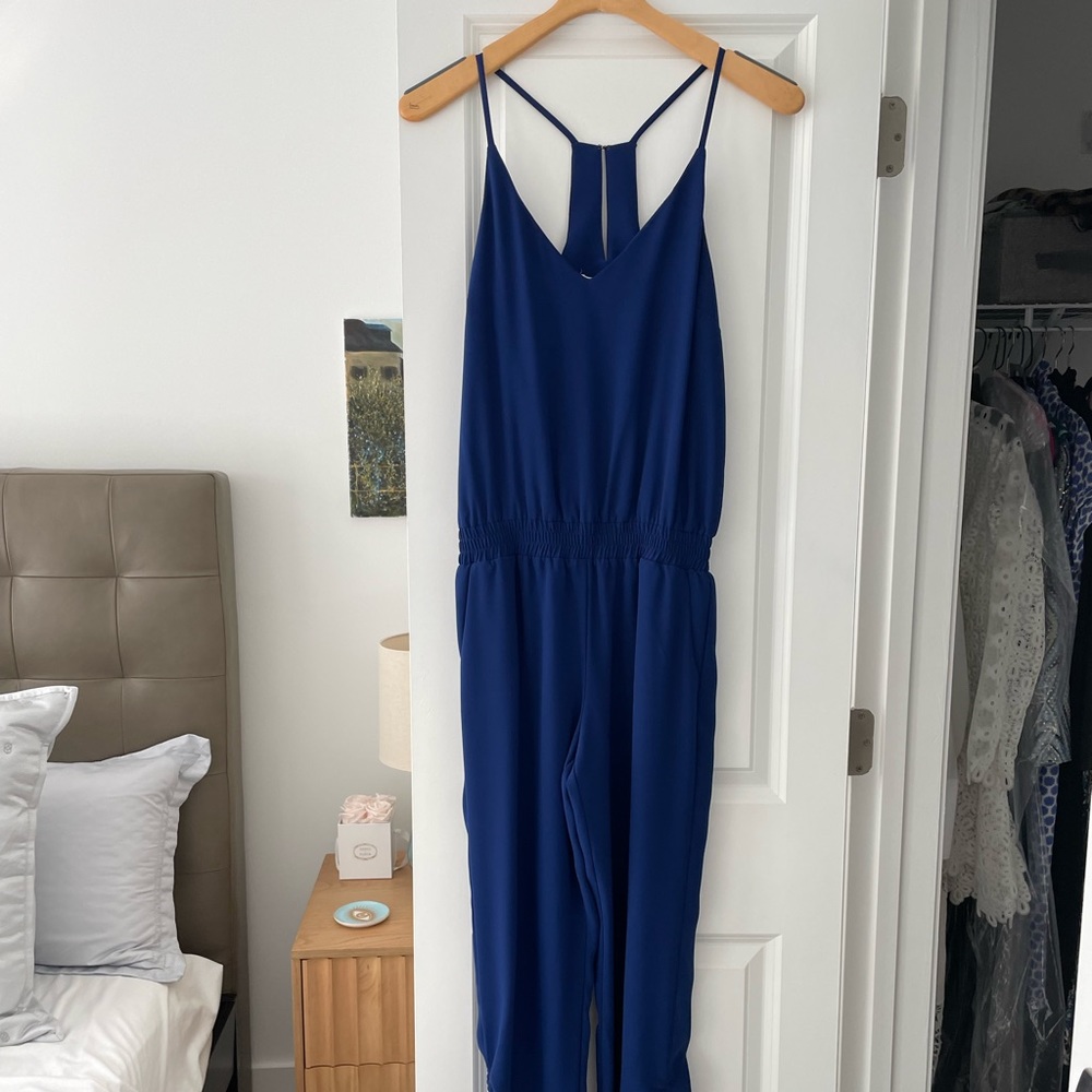 Amanda Uprichard Royal Blue Jumpsuit worn once!